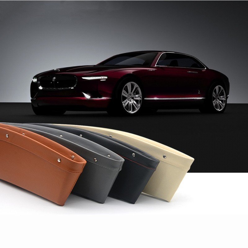 208075324284.jpg Car Organizer Box Caddy Catcher PU Leather Seat Gap Storage Bag - Image 1