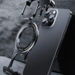 Liquid Metal Casing Phone Case Frameless Magnetic Rotating Bracket - Image 3
