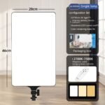 Live Photography Selfie Large Screen LED Fill Light with Phone Holder – Adjustable Ring Light for Streaming, TikTok & Video Recording - Image 2