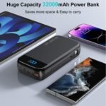 PSE Power Bank Fast Charge 32000mAh Large Capacity