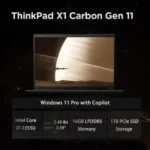 Lenovo ThinkPad X1 Carbon Gen 11 – 14" FHD+ Business Laptop | Intel i7-1355U 10-Core, 16GB DDR5, 1TB SSD, Win 11 Pro, Thunderbolt 4, Backlit, Fingerprint, 13.5-Hr Battery - Image 10
