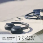 Sony WH-CH720N Noise Cancelling Wireless Bluetooth Headphones - Up to 35 hours battery life and Quick Charge - Black - Image 7