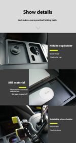 Car Dining Table Rear Seat Folding Rice Table Laptop Stand - Image 9