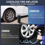 Car Tyre Inflator Cordless Digital USB Rechargeable Tire Air Compressor New - Image 3