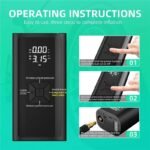 Car Tyre Inflator Cordless Digital USB Rechargeable Tire Air Compressor New - Image 6