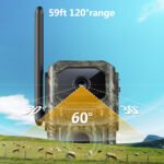 4G GPS Hunting Trail Camera – Solar Powered, Triple PIR Motion Sensor, Wildlife Monitoring (Camo) - Image 6
