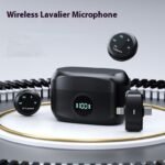 Wireless Magnetic Lavalier Microphone – Dual Noise Reduction Clip-On Mic for iPhone, Android, YouTube, TikTok & Live Streaming