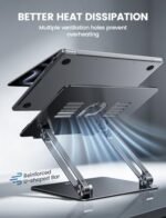 Foldable laptop stand-ergonomic desk tablet holder