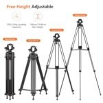 Tripod 74 Professional Heavy-Duty Metal Camera Tripod with Adjustable Damping Fluid Head, Dual-Mode Quick Release Plate Compatible with DJI RS4 & Manfrotto Q6 - Image 8