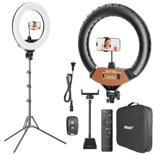 Shop the 18 Inch LED Ring Light for professional photos, videos, makeup, TikTok, YouTube, livestreaming, selfies and content creation.