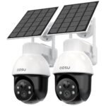 3 lens solar camera triple lens solar camera PTZ solar camera