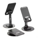 360° Rotating Telescopic Phone & Tablet Stand – Adjustable Desktop Holder with Anti-Slip Base for Live Streaming