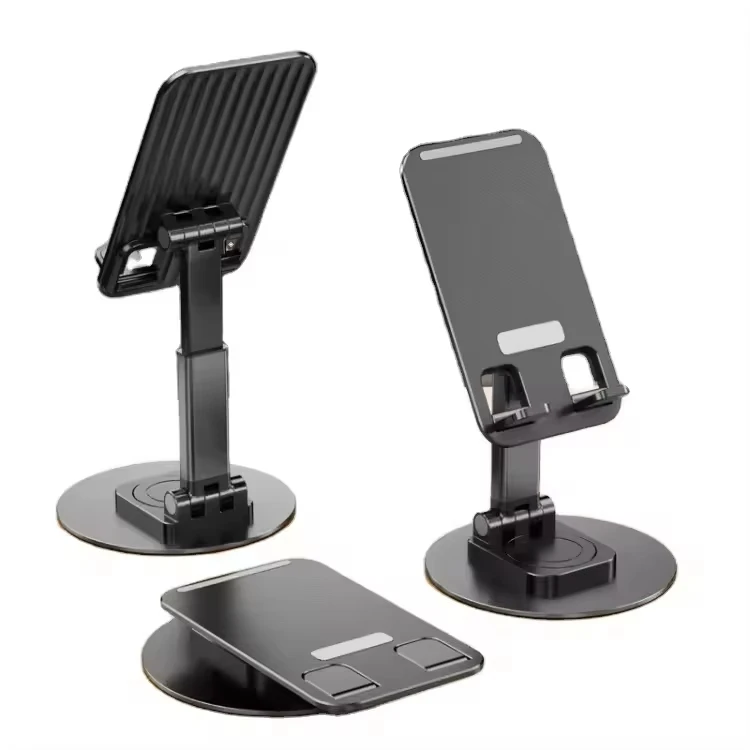 360° Rotating Telescopic Phone & Tablet Stand – Adjustable Desktop Holder with Anti-Slip Base for Live Streaming