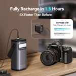 ROMOSS PMT40 40000mAh 65W Power Bank – Dual-Way Fast Charging Portable Laptop Power Supply - Image 4