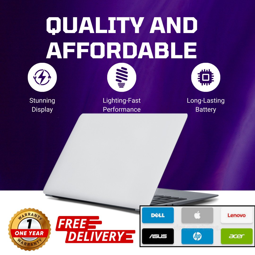 Main_05 Fast Intel Core i5 Laptop for business, students and professionals | 8GB/4GB RAM SSD | Windows 10 & MS Office | Refurbished - Image 1